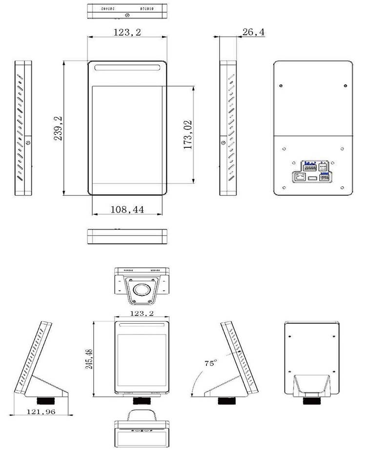 F3 3D Version Face Recognition Termial