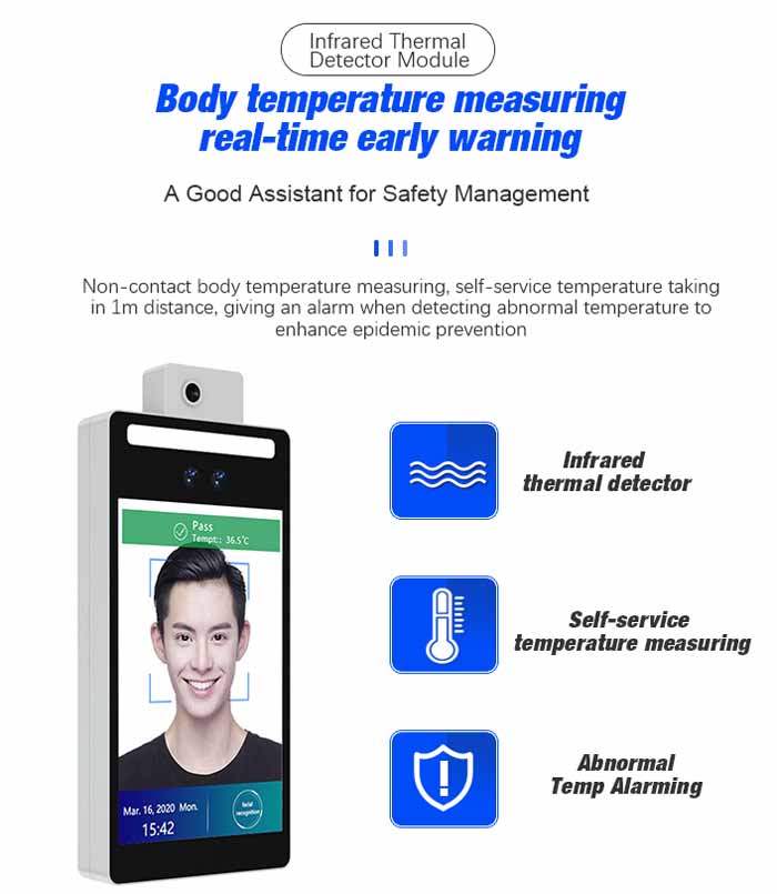 F2-FH Face Recognition Infrared Temperature Measurement Terminal