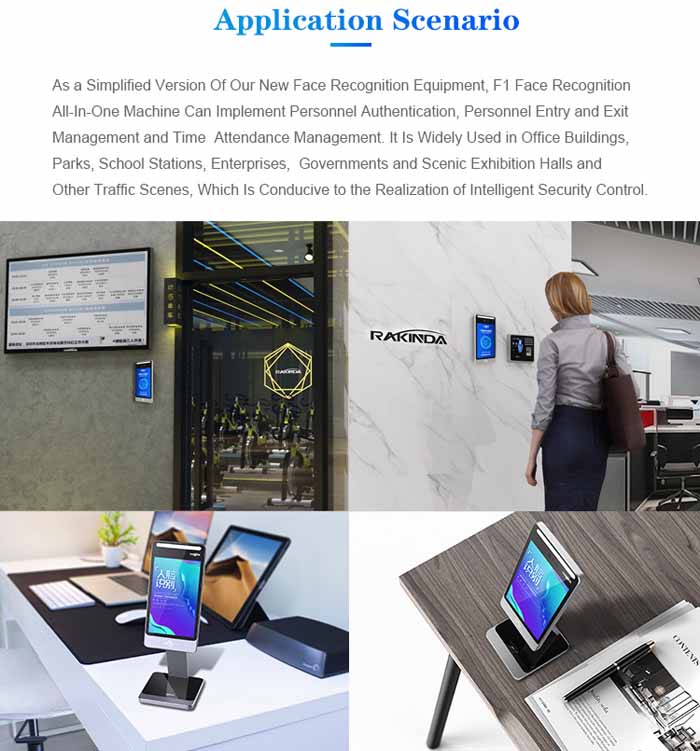 F1 Face Recognition Attendance and Access Control Terminal