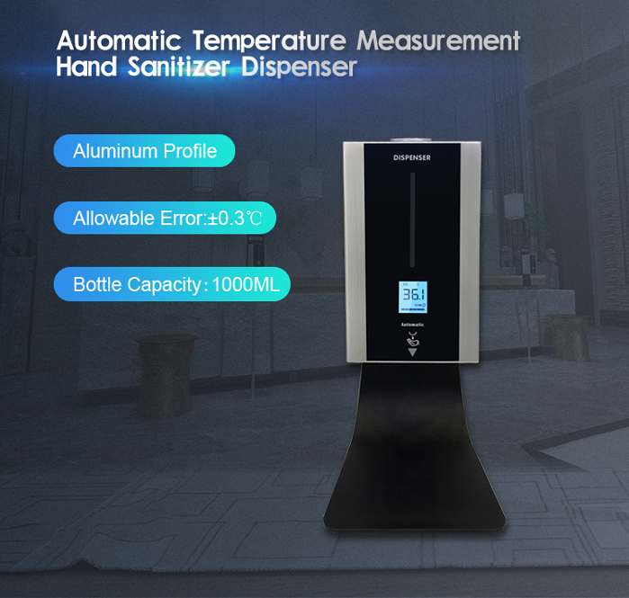 TF88 Desktop Automatic Thermometer Hand Sanitizer Dispenser