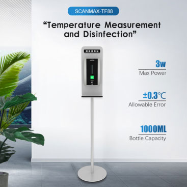 Automatic Dispensing Hand Sanitizer Thermometer for Appearance and Performance Evaluation