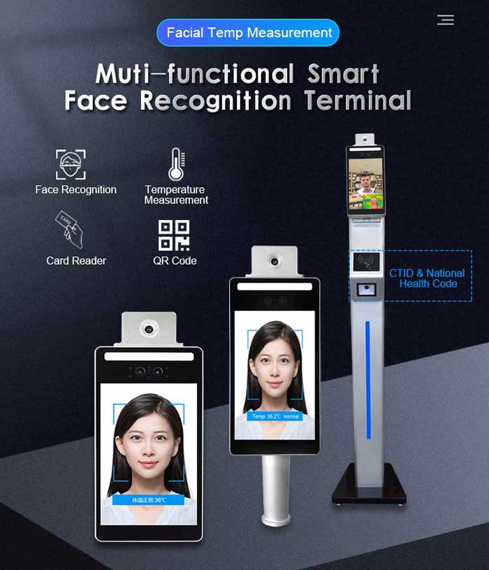 F3-FHS Face Recognition Terminal for Temperature Measuring and Attendance