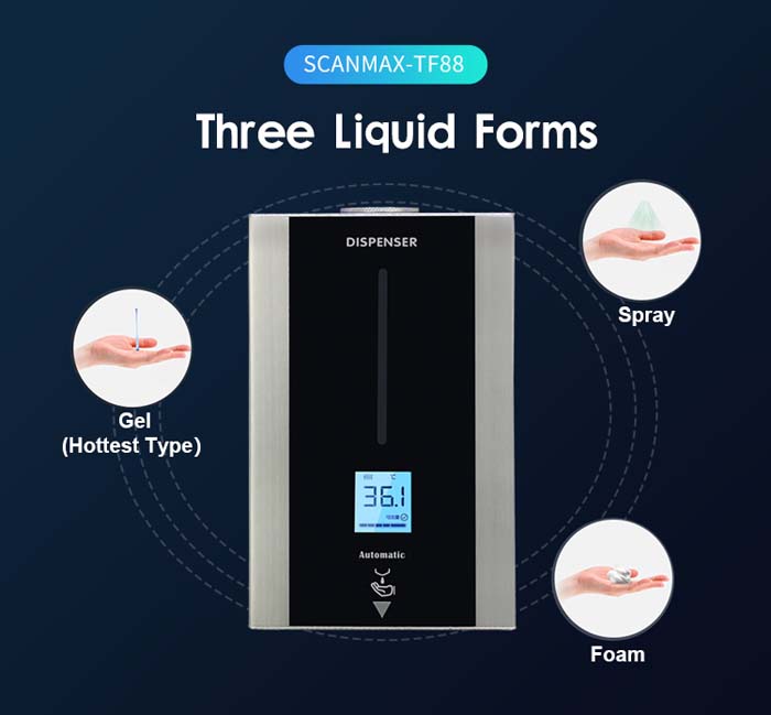 TF86 Infrared Temperature Measurement Hand Sanitizer Machine