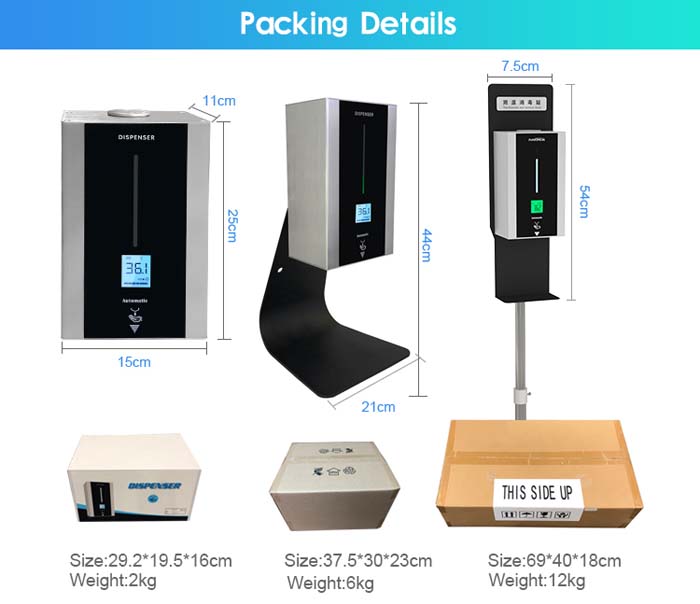 TF86 Infrared Temperature Measurement Hand Sanitizer Machine