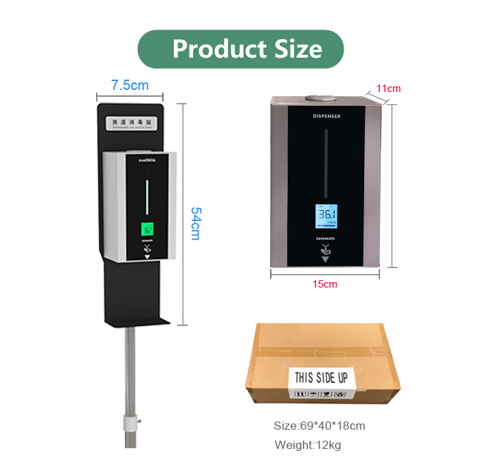 TF88 Automatic Temperature Measurement Soap Liquid Dispenser