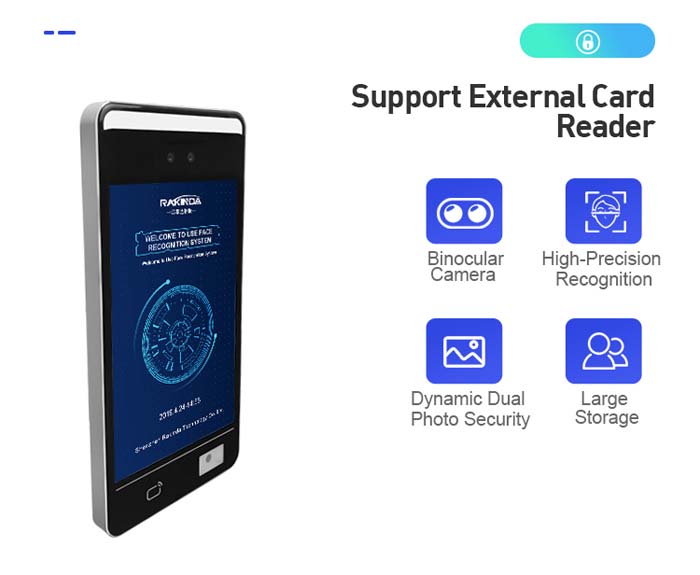 F5 Plus Face Recognition IC Card and QR Code and Access Control Machine
