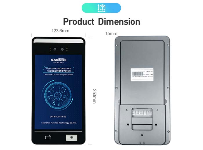 F5 Plus Face Recognition IC Card and QR Code and Access Control Machine