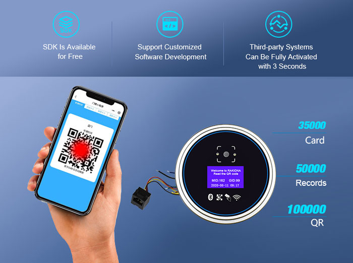 RD008 IC Card Reader and QR Code Access Control