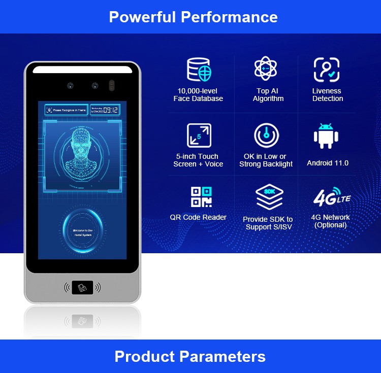 Face Recognition Time Attendance solution F1 Max Timekepping device