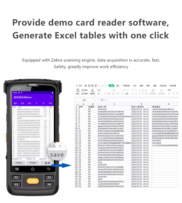 Android Smart Computer PDA Barcode Scanner