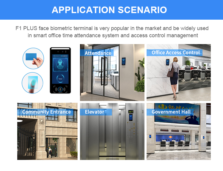 F1 Plus Biometric Access Control Products with Face Recognition Fingerprint Access Control Systems