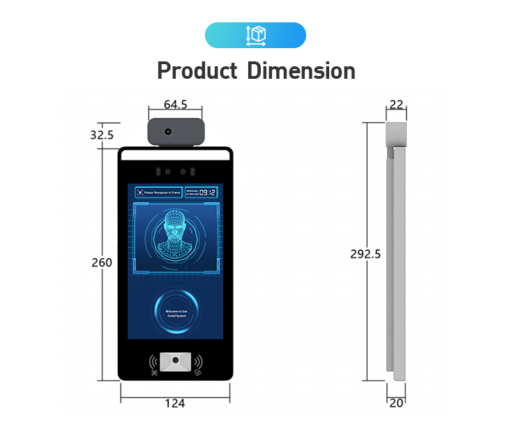 F6 Video Intercom Smart Access Control Face Recognition Device