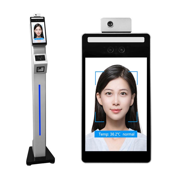 F2-FHS Face Recognition Thermometer Machine with QR Code